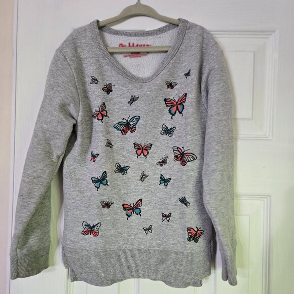 Sweatshirt - Colorful Butterflies - Size S - Picture 1 of 4